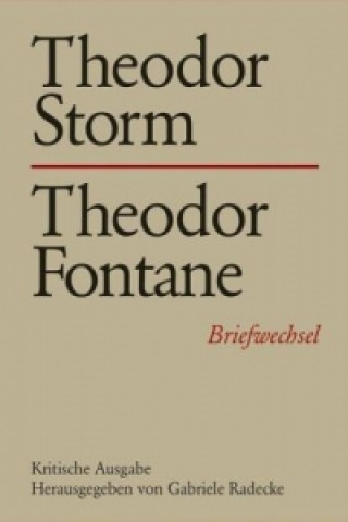 Carte Theodor Storm - Theodor Fontane Gabriele Radecke