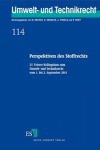 Kniha Perspektiven des Stoffrechts Bernd Hecker