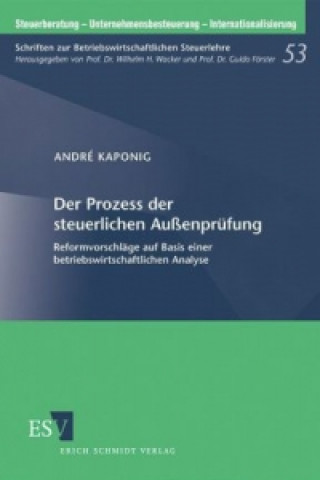 Kniha Der Prozess der steuerlichen Außenprüfung André Kaponig