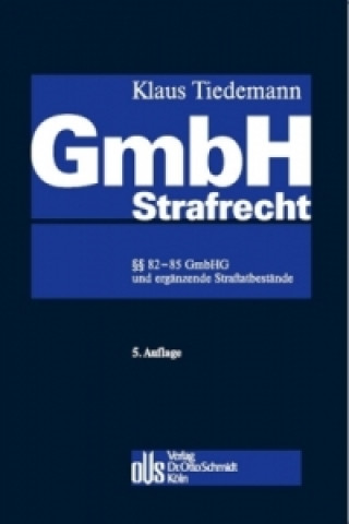 Könyv GmbH-Strafrecht Klaus Tiedemann