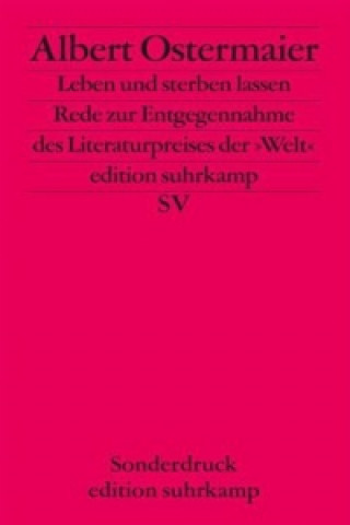 Kniha Leben und sterben lassen, Sonderdruck Albert Ostermaier