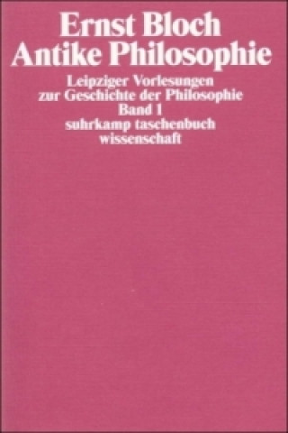 Carte Leipziger Vorlesungen zur Geschichte der Philosophie 1950-1956, 4 Teile Ernst Bloch