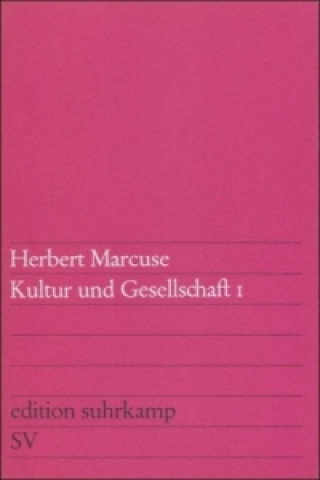 Book Kultur und Gesellschaft I. Bd.1 Herbert Marcuse