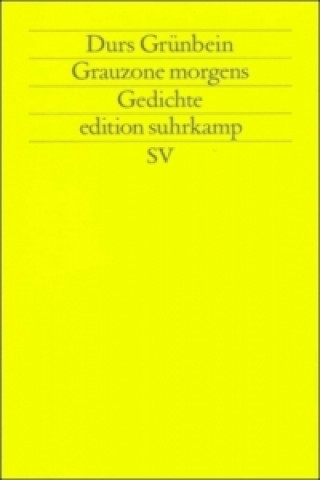 Książka Grauzone morgens Durs Grünbein