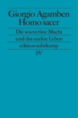Kniha Homo sacer Giorgio Agamben