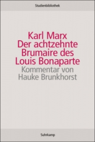 Livre Der achtzehnte Brumaire des Louis Bonaparte Karl Marx