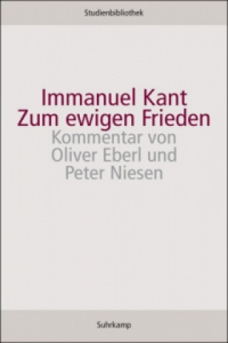 Kniha Zum ewigen Frieden Immanuel Kant