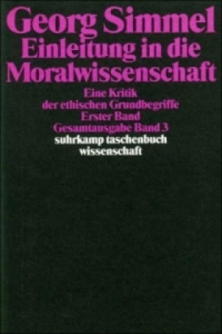 Libro Einleitung in die Moralwissenschaft. Bd.1 Georg Simmel