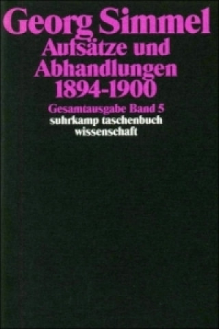 Knjiga Aufsätze und Abhandlungen 1894-1900 Georg Simmel