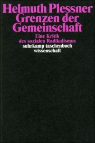 Kniha Grenzen der Gemeinschaft Helmuth Plessner