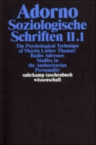 Kniha Gesammelte Schriften in 20 Bänden. Tl.2 Theodor W. Adorno