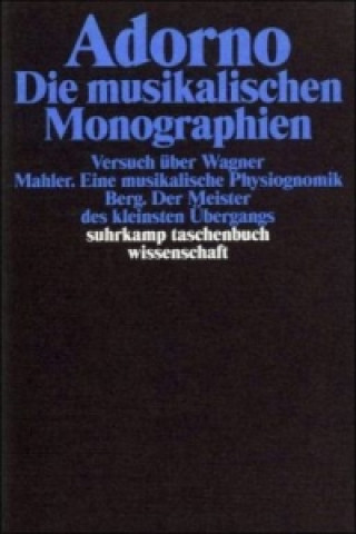 Kniha Die musikalischen Monographien Theodor W. Adorno
