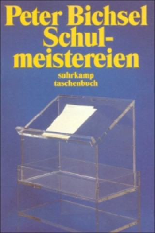 Kniha Schulmeistereien Peter Bichsel