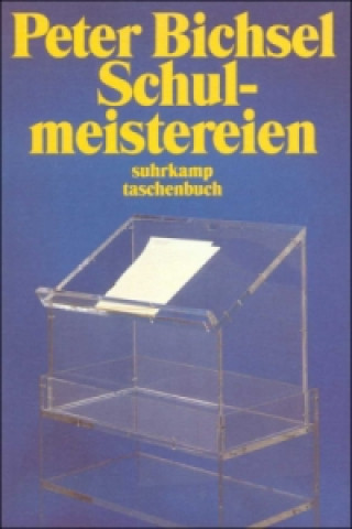 Book Schulmeistereien Peter Bichsel