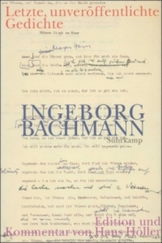 Könyv Letzte, unveröffentlichte Gedichte, Entwürfe und Fassungen Ingeborg Bachmann