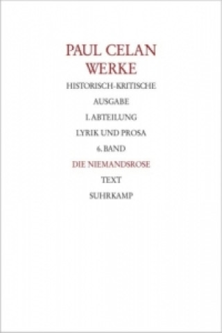 Könyv Werke. Historisch-kritische Ausgabe. I. Abteilung: Lyrik und Prosa, 2 Teile Rolf Bücher