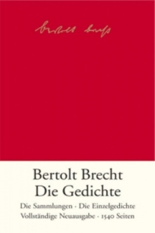 Livre Die Gedichte Bertolt Brecht