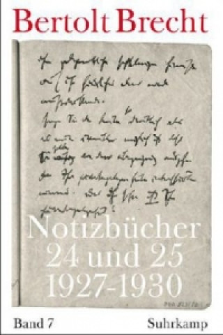 Kniha Notizbücher 24 und 25 (1927-1930) Bertolt Brecht