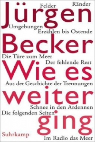 Kniha Wie es weiterging Jürgen Becker