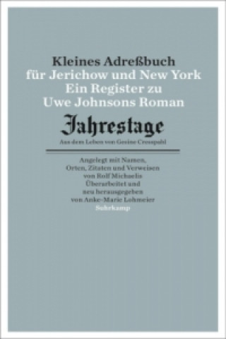 Kniha Kleines Adressbuch für Jerichow und New York Rolf Michaelis