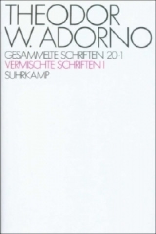 Carte Gesammelte Schriften in 20 Bänden, 2 Teile Theodor W. Adorno