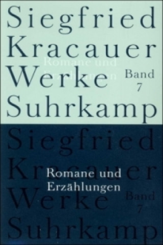 Kniha Romane und Erzählungen Siegfried Kracauer