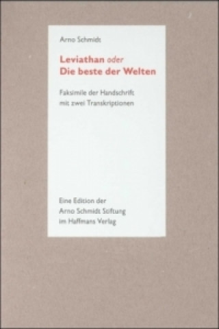 Livre Leviathan oder Die beste der Welten Arno Schmidt