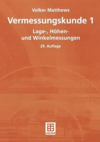 Buch Vermessungskunde 1 Volker Matthews