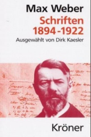 Könyv Schriften 1894-1922 Dirk Kaesler