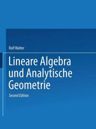 Kniha Lineare Algebra und analytische Geometrie Rolf Walter