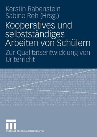 Kniha Kooperatives Und Selbst ndiges Arbeiten Von Sch lern Kerstin Rabenstein