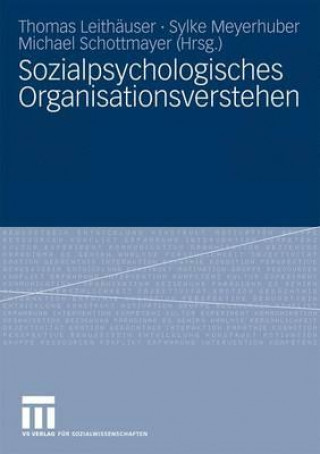 Kniha Sozialpsychologisches Organisationsverstehen Thomas Leithäuser