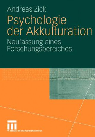 Carte Psychologie Der Akkulturation Andreas Zick