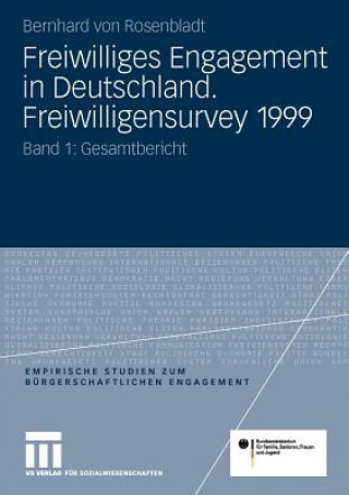 Книга Freiwilliges Engagement in Deutschland. Freiwilligensurvey 1999 Bernhard von Rosenbladt