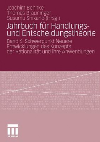 Book Jahrbuch F r Handlungs- Und Entscheidungstheorie Joachim Behnke