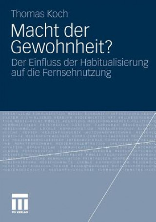 Kniha Macht Der Gewohnheit? Thomas Koch