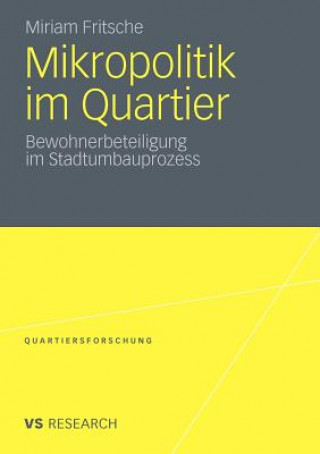 Kniha Mikropolitik Im Quartier Miriam Fritsche