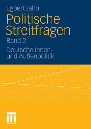 Kniha Politische Streitfragen Egbert Jahn