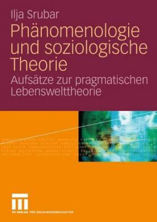 Книга Ph nomenologie Und Soziologische Theorie Ilja Srubar