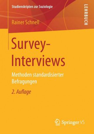 Kniha Survey-Interviews Rainer Schnell