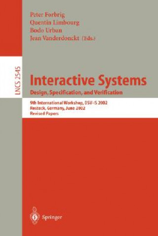 Kniha Interactive Systems: Design, Specification, and Verification Bodo Urban