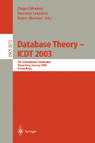 Kniha Database Theory - ICDT 2003 Diego Calvanese