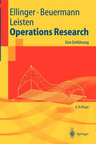 Buch Operations Research Theodor Ellinger