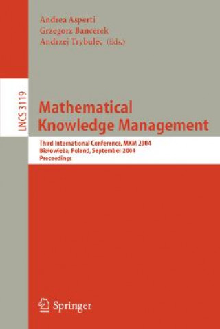 Book Mathematical Knowledge Management Andrea Asperti