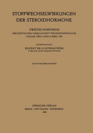 Livre Stoffwechselwirkungen der Steroidhormone Henryk Nowakowski