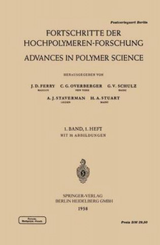Carte Fortschritte der Hochpolymeren-Forschung / Advances in Polymer Science J. D. Ferry