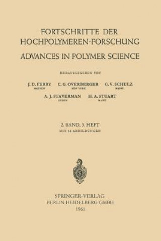 Könyv Fortschritte der Hochpolymeren-Forschung / Advances in Polymer Science J. D. Ferry
