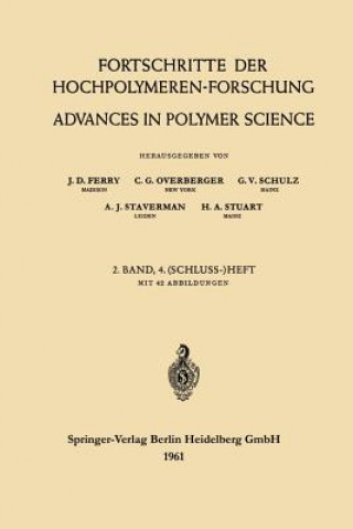 Carte Advances in Polymer Science / Fortschritte der Hochpolymeren-Forschung J. D. Ferry