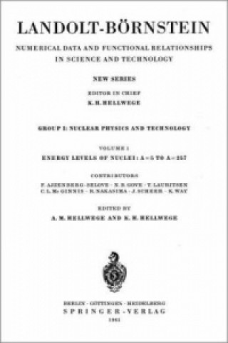 Carte Energy Levels of Nuclei: A = 5 to A = 257 / Energie-Niveaus der Kerne: A = 5 bis A = 257 F. Ajzenberg-Selove