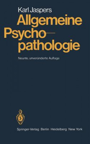 Könyv Allgemeine Psychopathologie Karl Jaspers